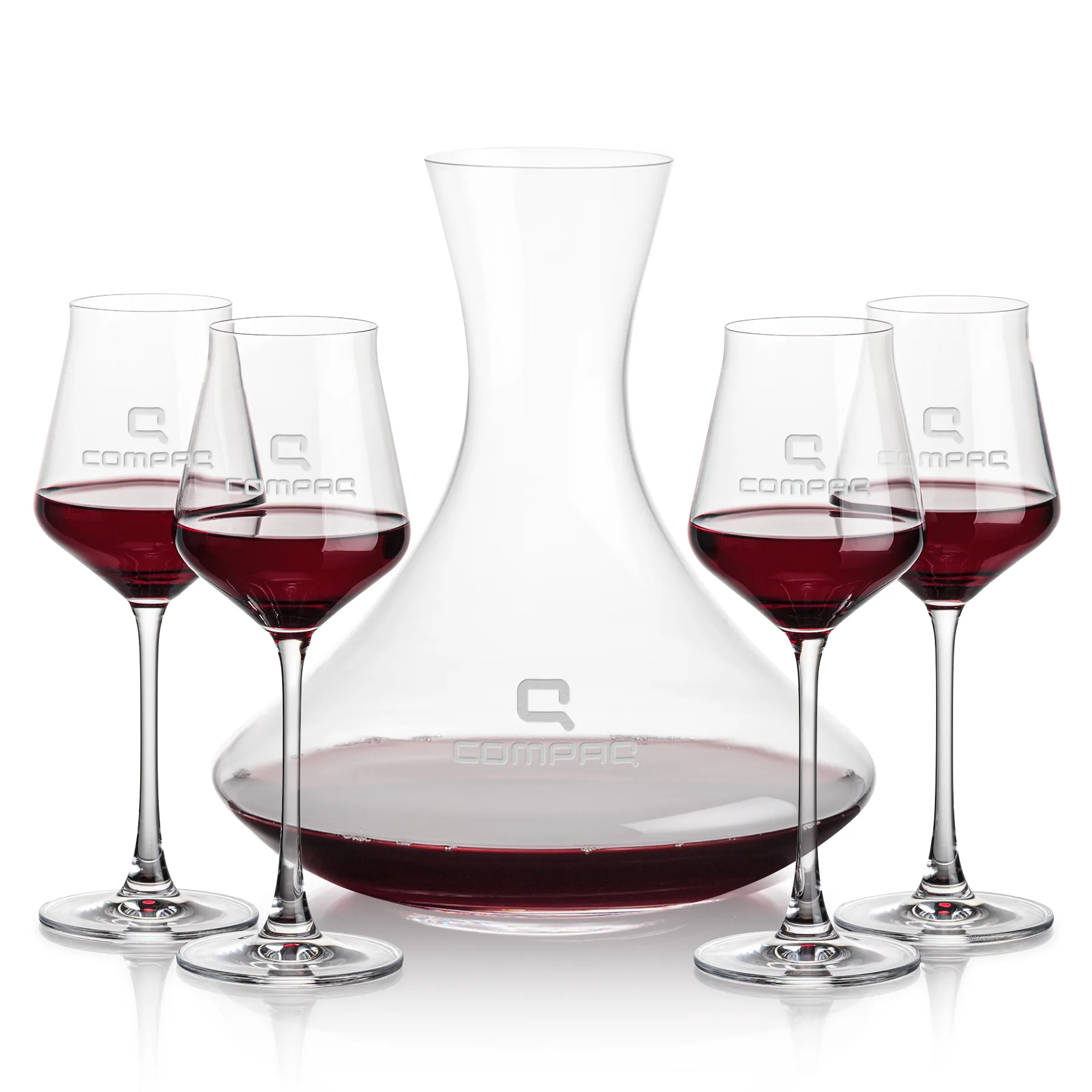 Stemmed Set, Bretton Wine Set, Carafe & 4 Wine