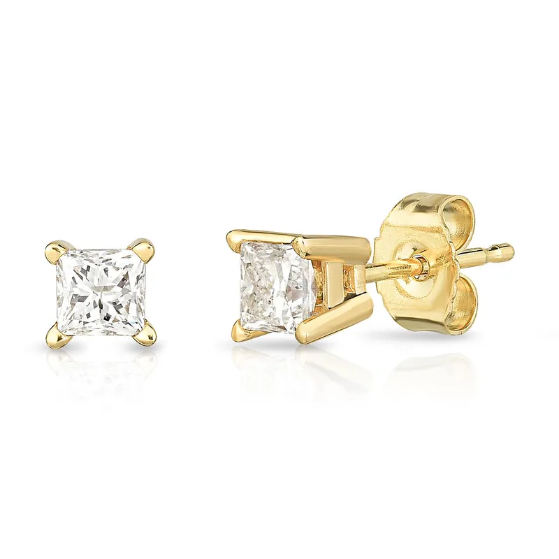 Jilco Inc Diamond Earrings - Yellow Gold