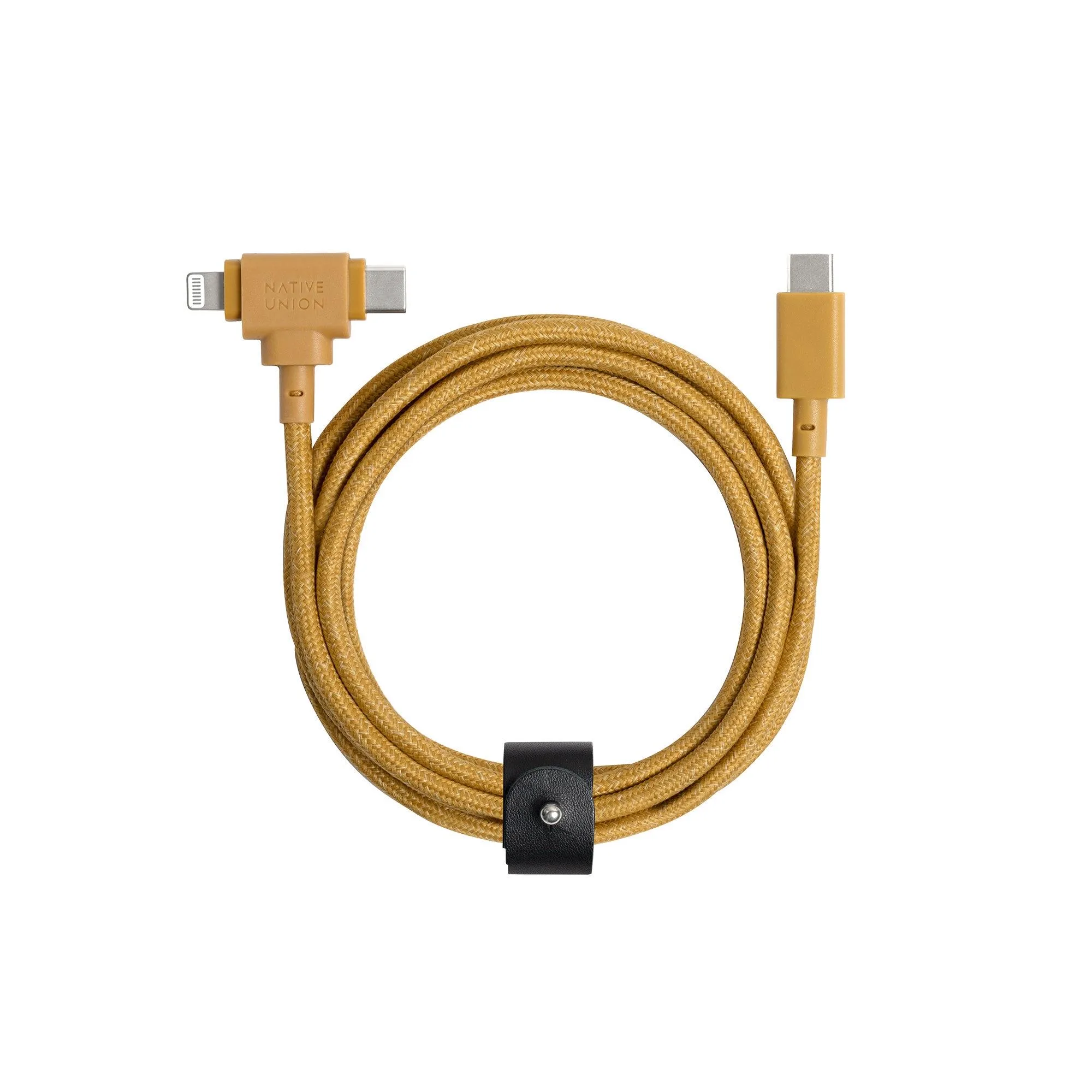 Native Union Belt Cable Duo Usb-C To Lightning & Usb-C Kraft