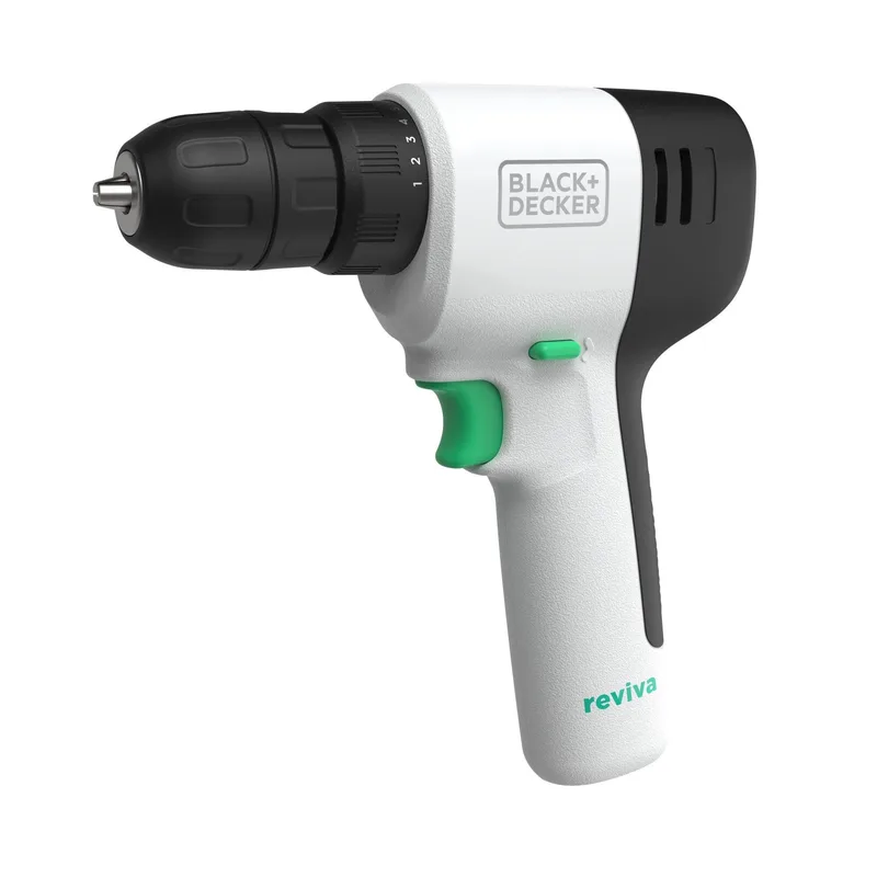 Black & Decker Reviva 12V Max Cordless Drill W/ Charger & Double-Ended Screwdriver Bit