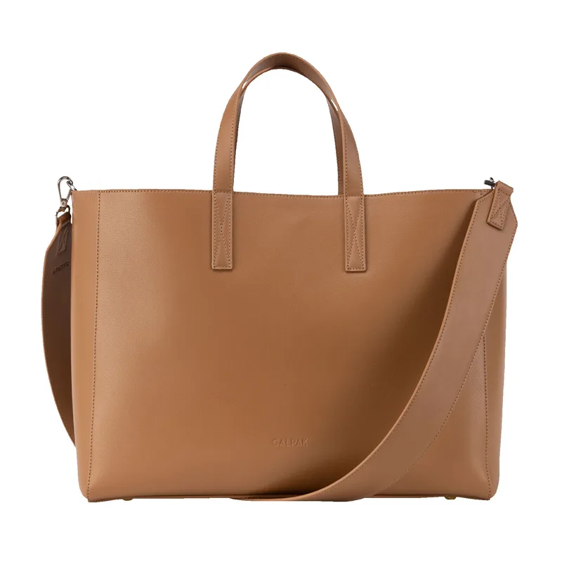 CALPAK Haven 16-inch Laptop Tote Bag - Toffee