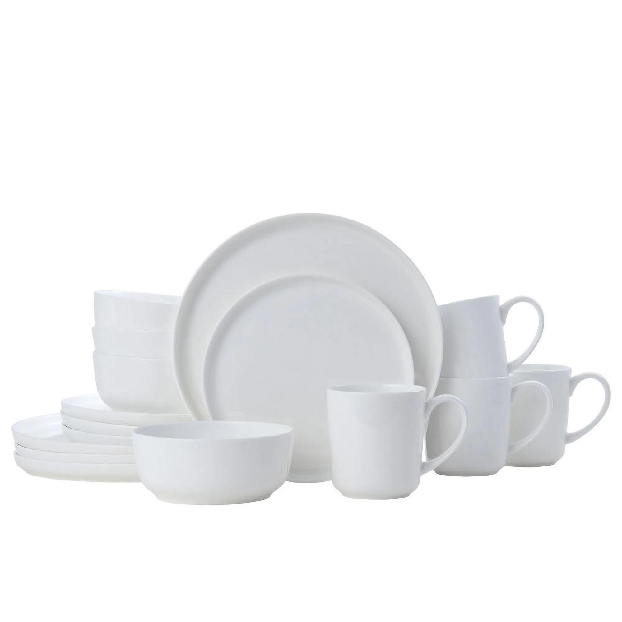 Mikasa Samantha White 16 Piece Bone China Dinnerware Set