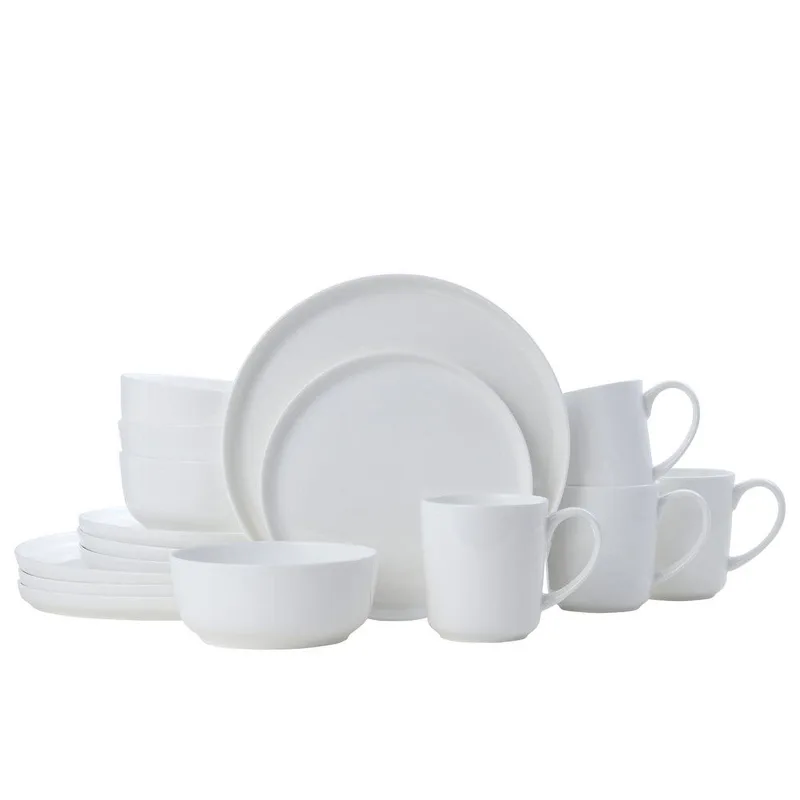 Mikasa Samantha White 16 Piece Bone China Dinnerware Set