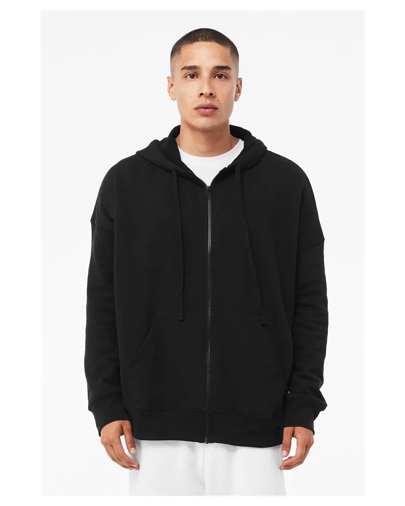 BELLA+CANVAS Unisex Sponge Fleece DTM Full-Zip Hooded Sweatshirt view 2