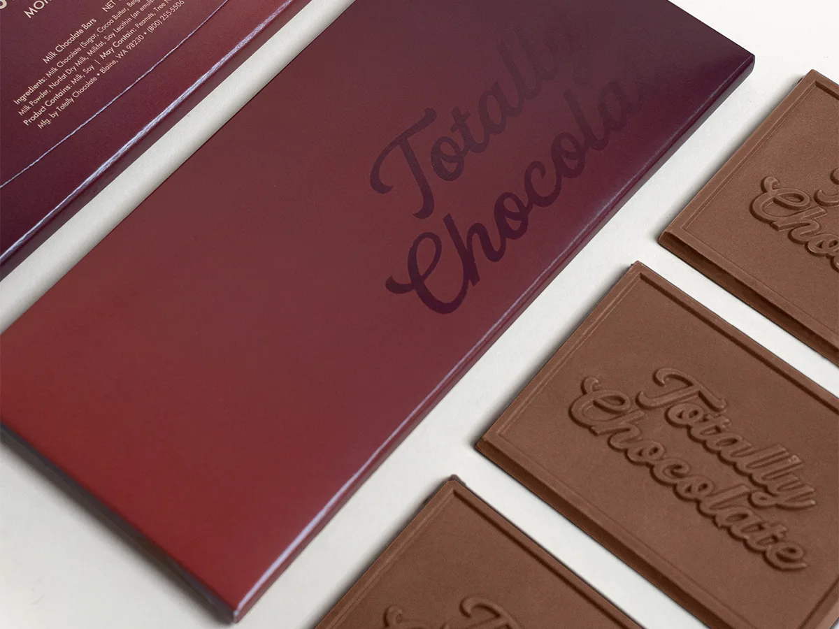 Chocolate Storyteller with 3 Custom Engraved Chocolate Bars view 6