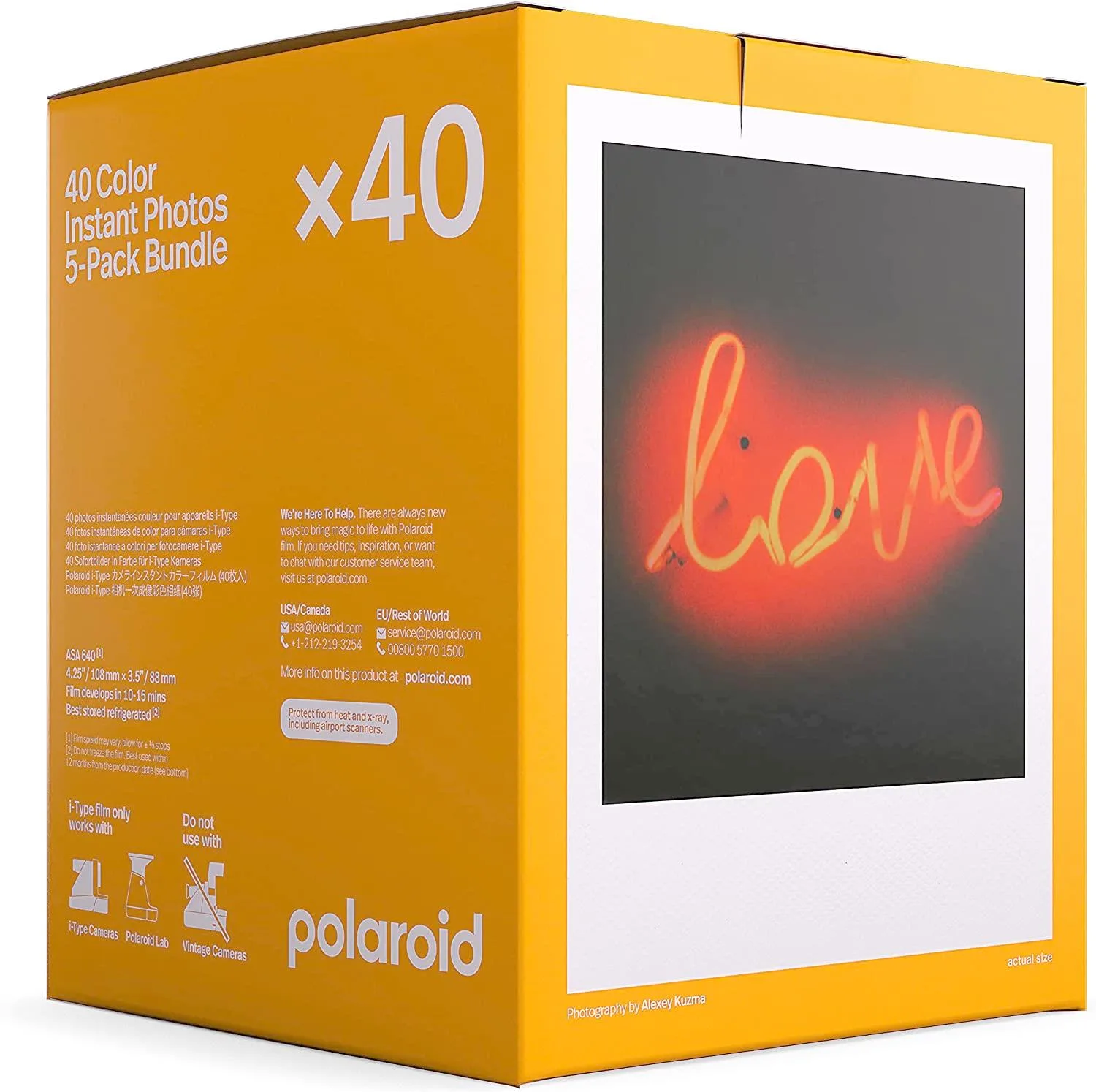 Polaroid Polaroid Instant Color I-Type Film - 40X Film Pack (40 Photos)