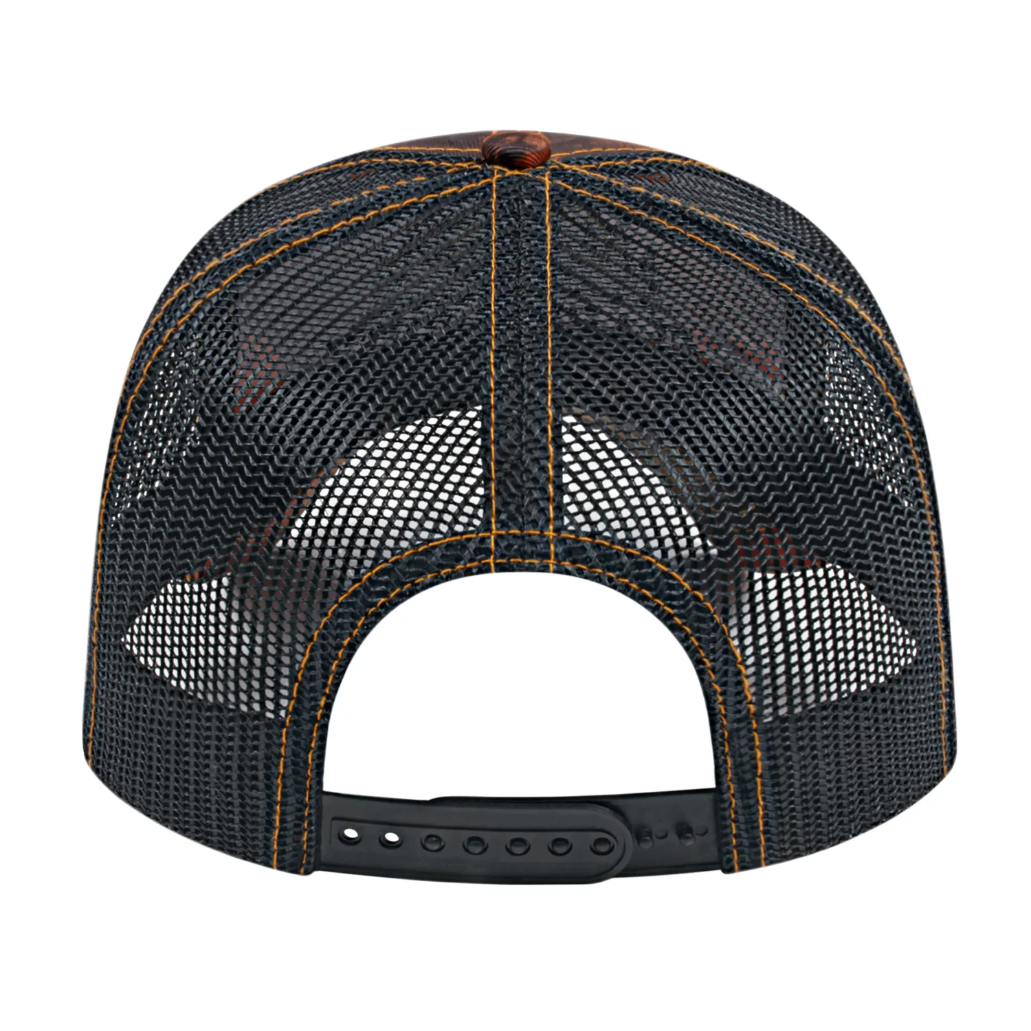 Orange Ridge Camo/Black Blank Back