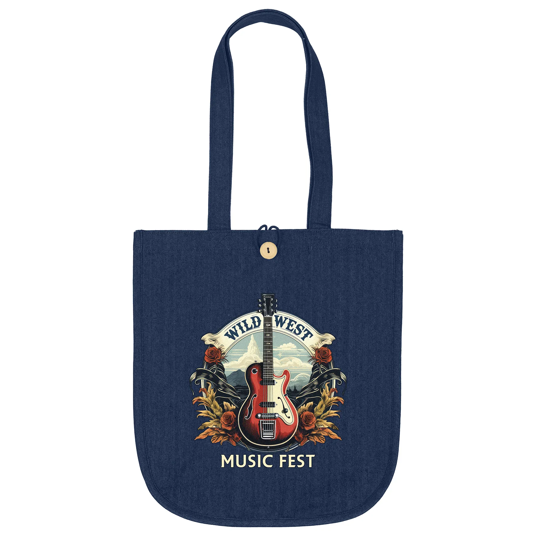 Dan™- Denim Tote - ColorVista (15" x 6" x 17")