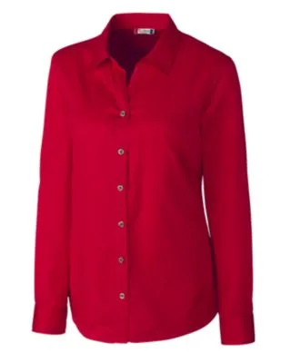 Clique Avesta Stain Resistant Womens Long Sleeve Button Down Shirt view 3