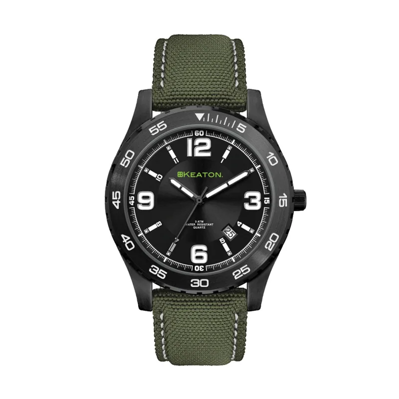 42mm, Black Metal Case, 3-Hand Mvt, Dte