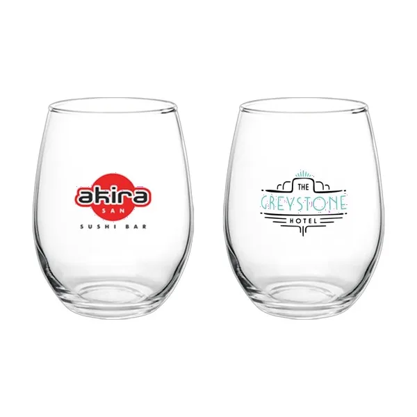 Liquid Lunch 15 oz Stemless Wine Glasses