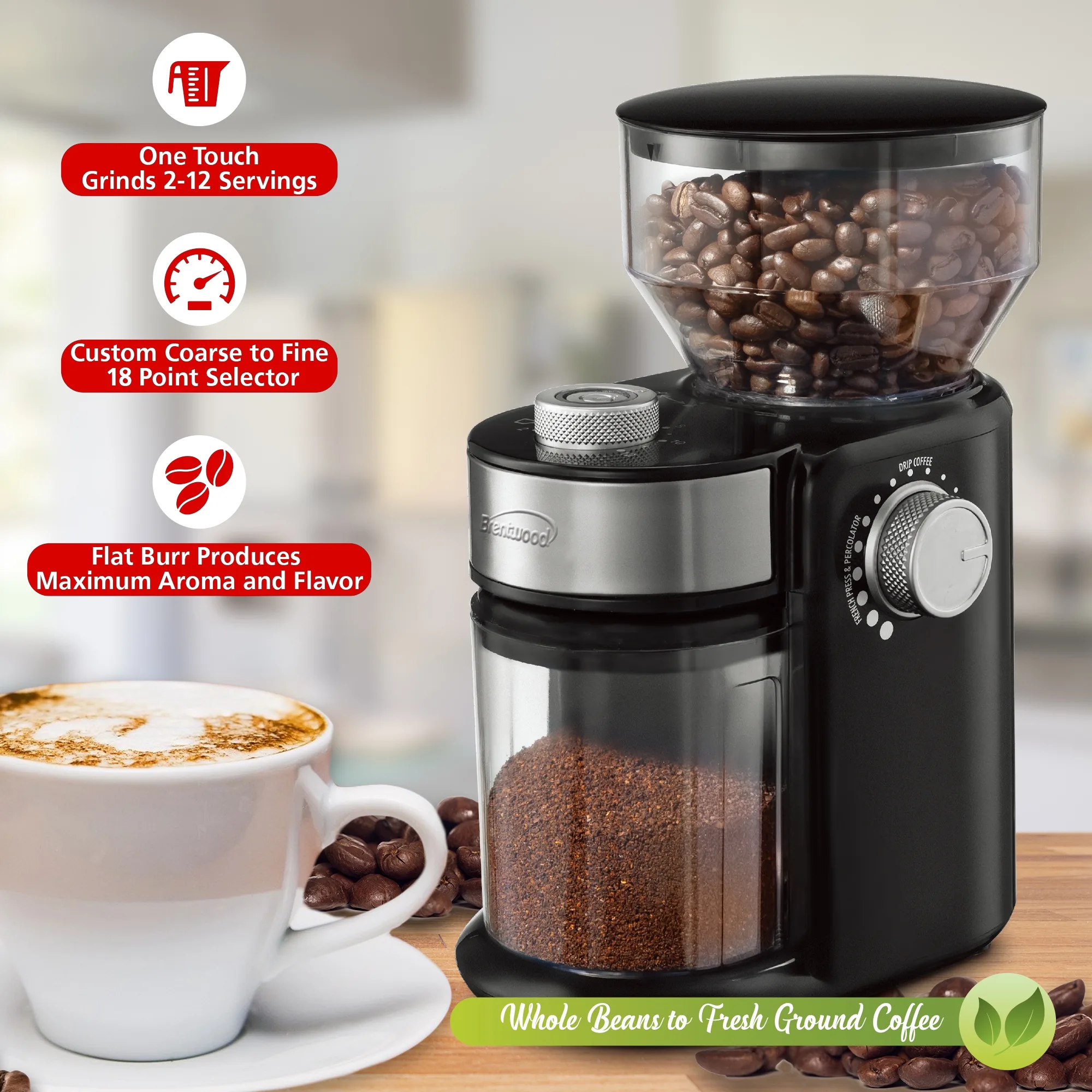 8 Oz. Automatic Coffee Bean Grinder Mill