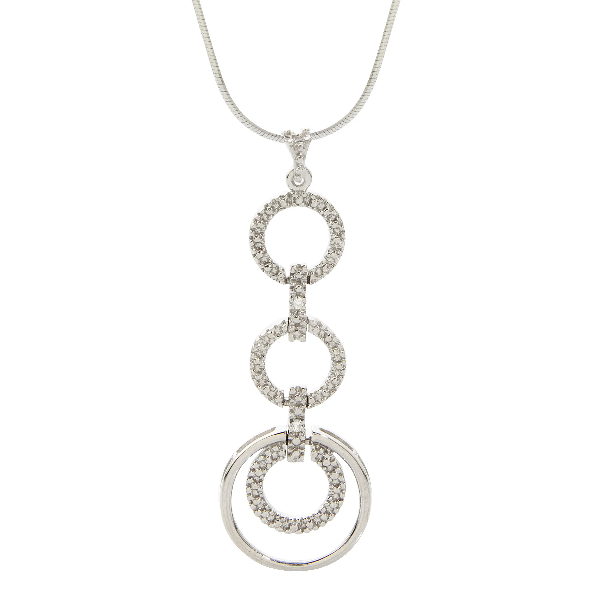 Jilco Inc Round Diamond Necklace