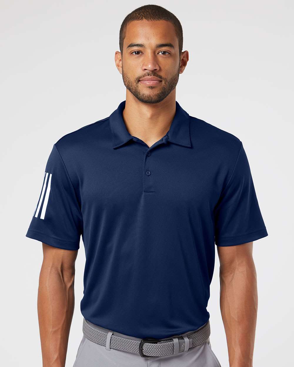 Adidas® Floating 3-Stripes Polo view 3