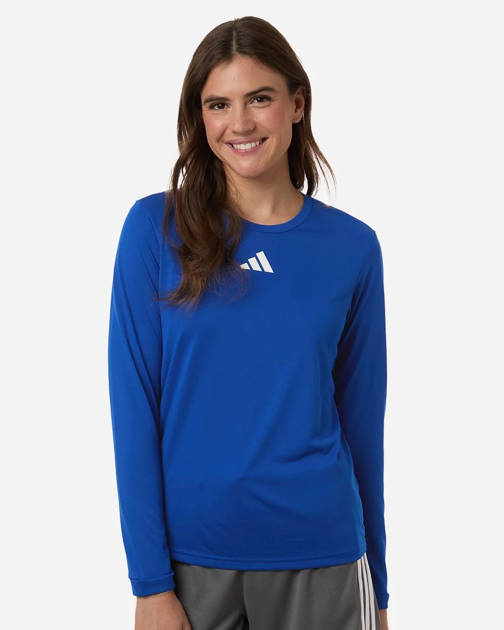 Adidas® Women's Pregame Long Sleeve T-Shirt — Small