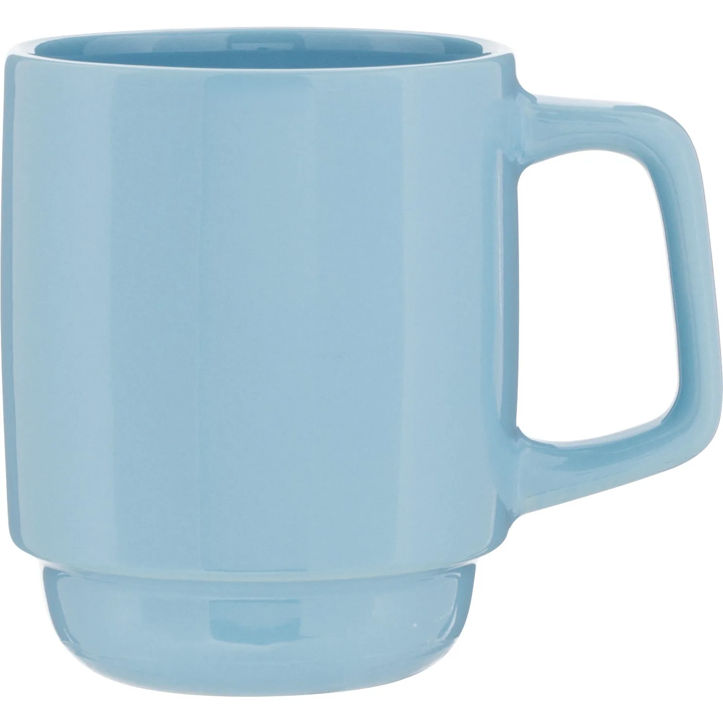 16 oz Olly Ceramic Mug (Carolina Blue) view 2