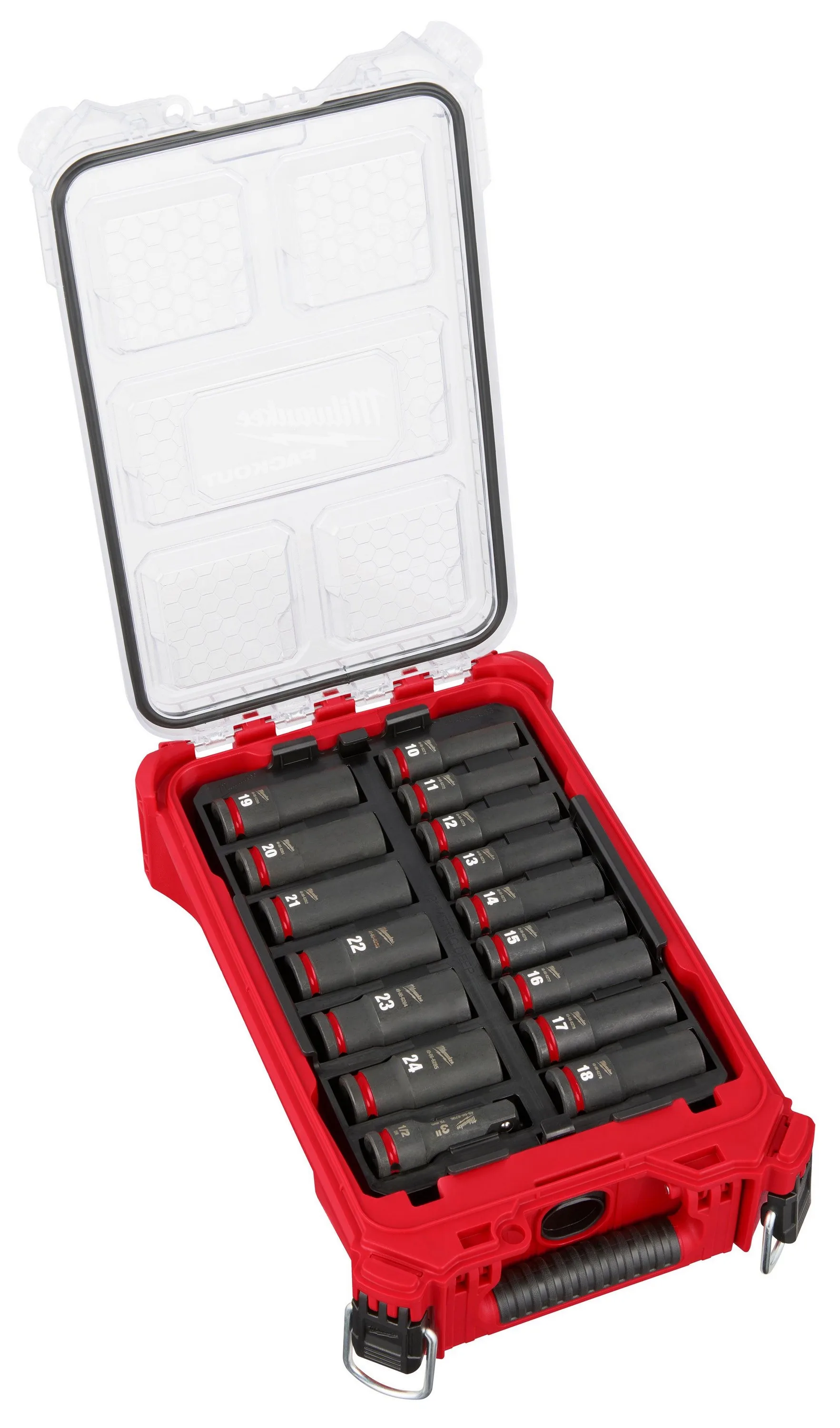Milwaukee Shockwave Impact Duty Socket 1/2" Drive 16Pc Mm Packout Set