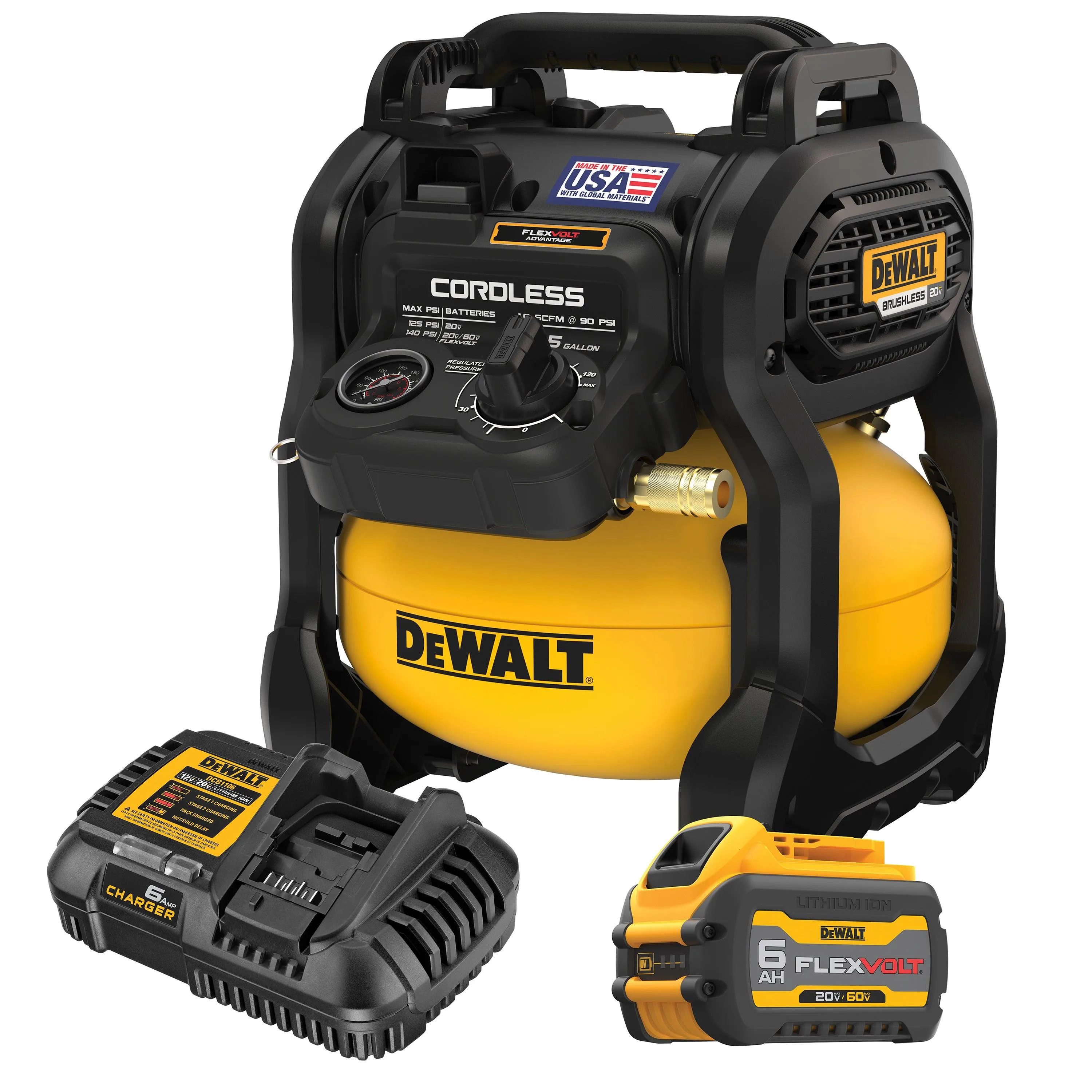 DeWalt 20V Max 2-1/2 Gallon Brushless Cordless Air Compressor Kit