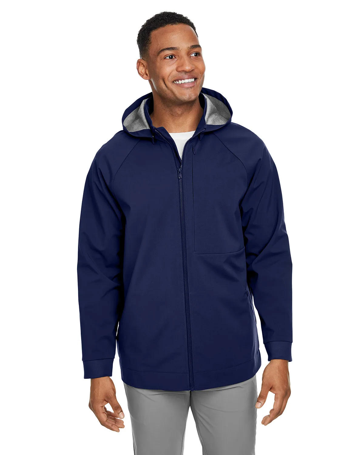NORTH END Men's City Hybrid Soft Shell Hooded Jacket