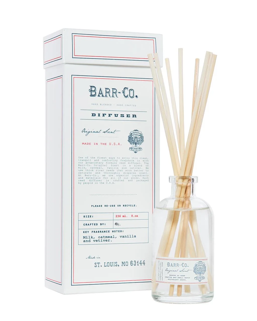 K.Hall Studio Barr-Co. Original Scent Diffuser Kit 8 Oz