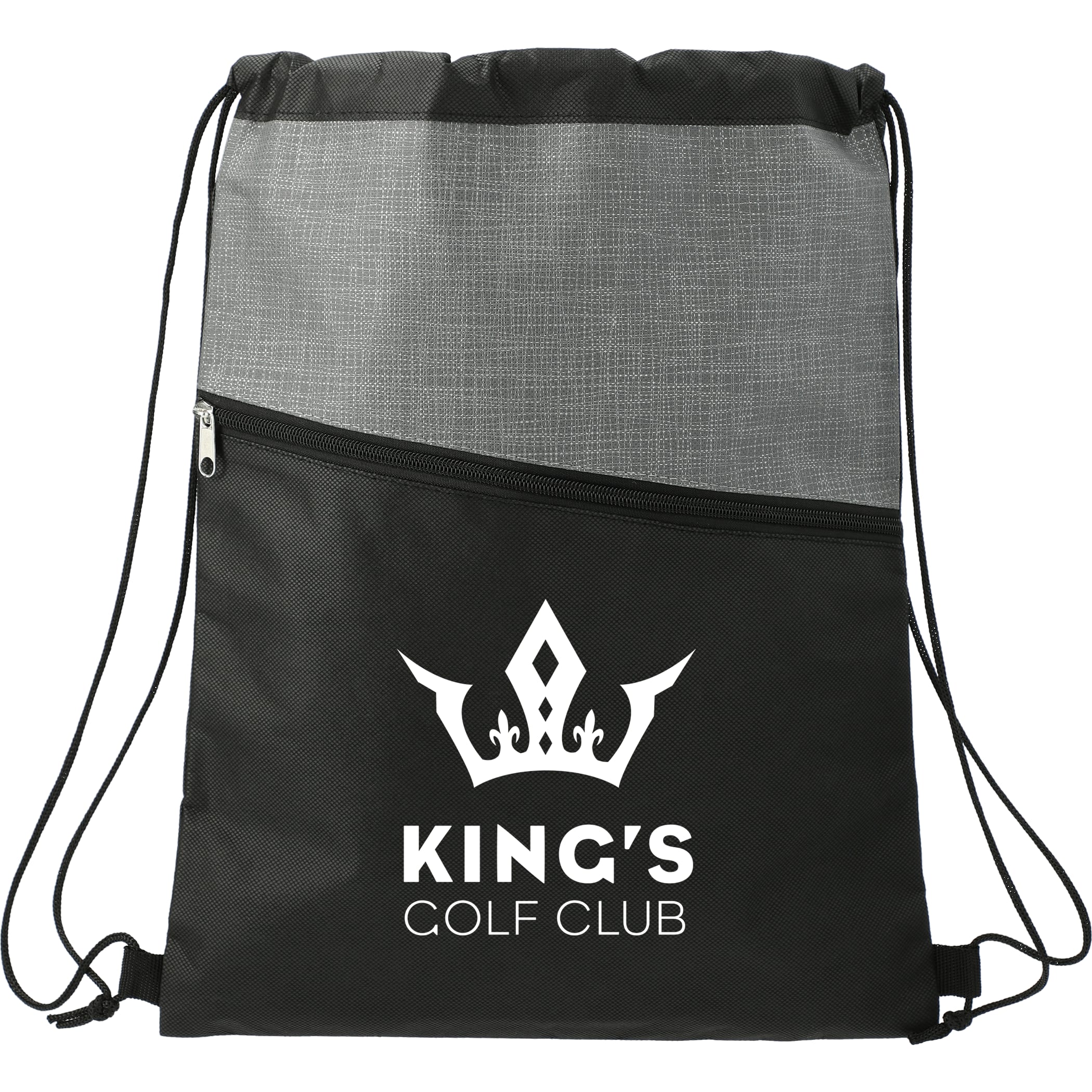 Cross® Weave Zippered Drawstring Bag