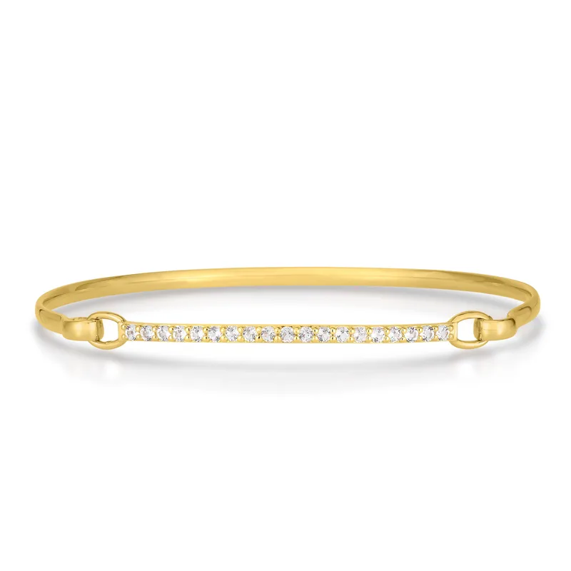Jilco Inc White Topaz Vermeil Cuff Bracelet