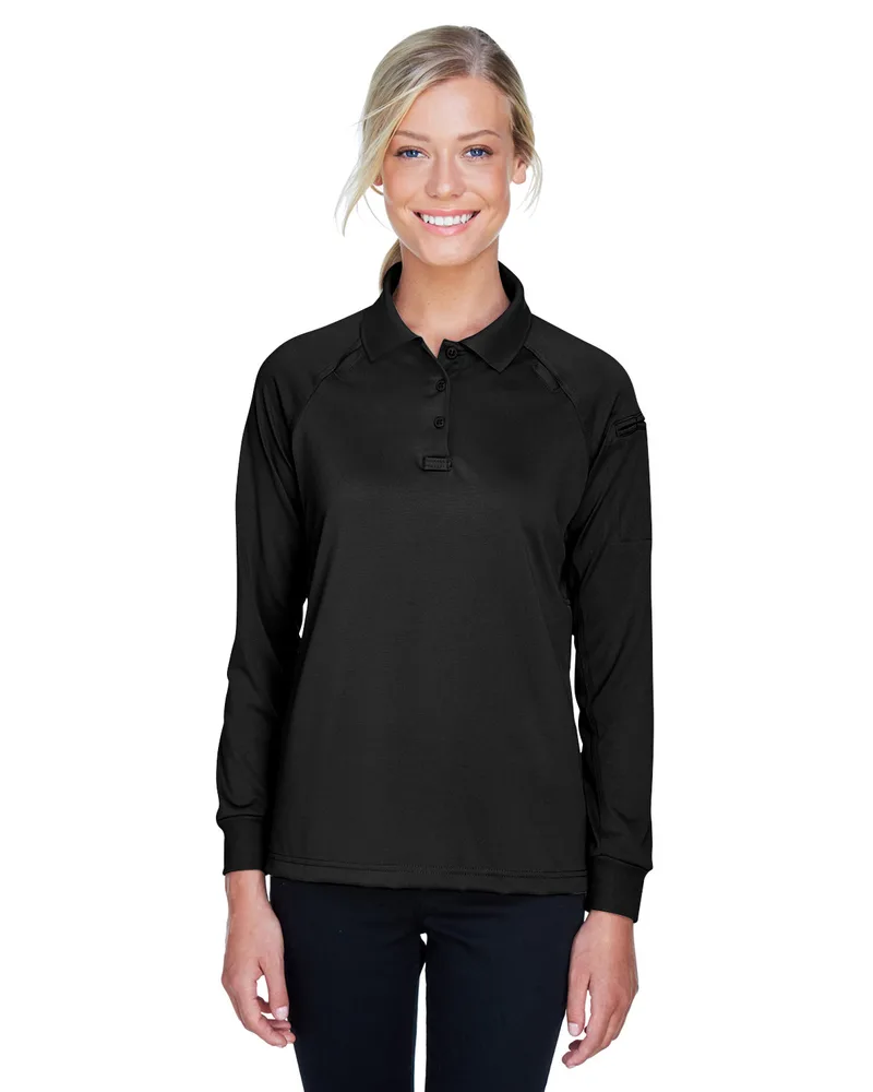 Harriton Women's Advantage Long Sleeve Tactical Polo Shirt
