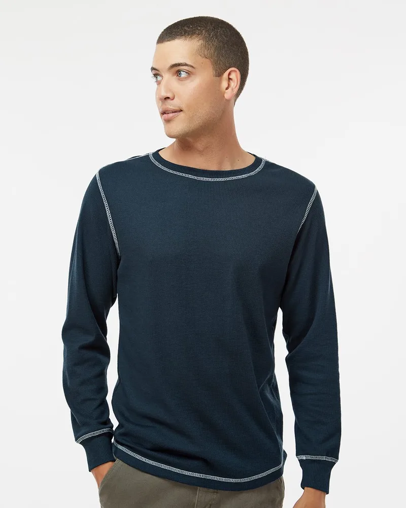 J. America® Men's Vintage Thermal Long Sleeve T-Shirt view 2