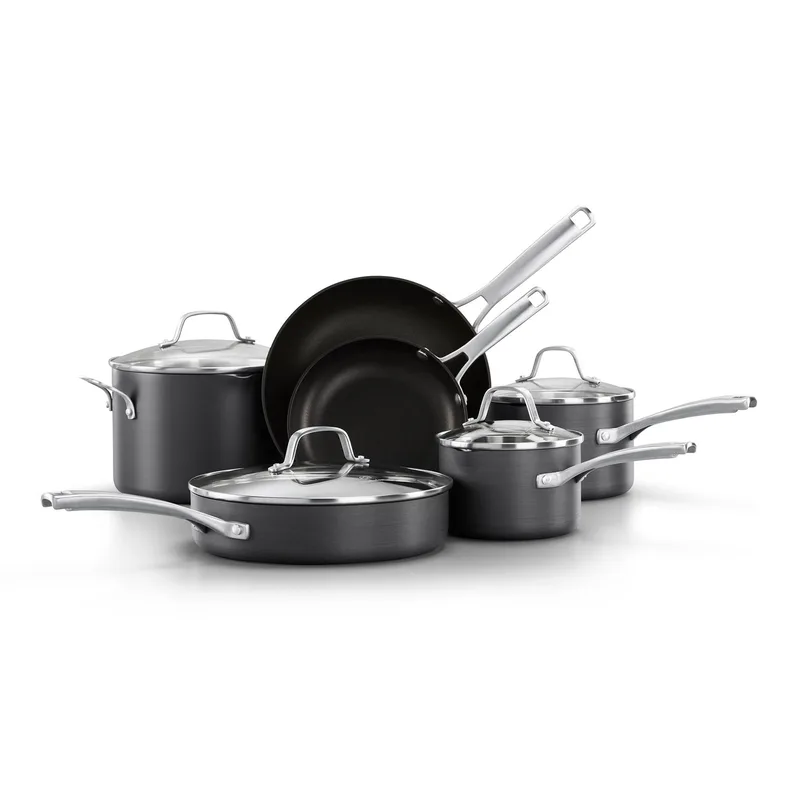 Calphalon Classic 10 Piece Hard-Anodized Nonstick Cookware Set