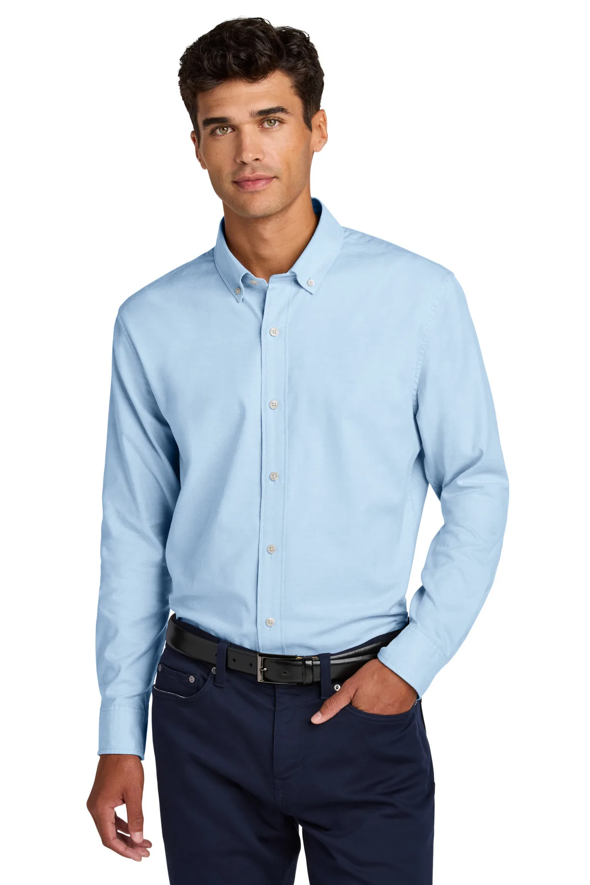 Mercer+Mettle® Long Sleeve Modern Oxford Shirt view 3