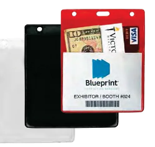 Two Pouch Vinyl Card Holder
