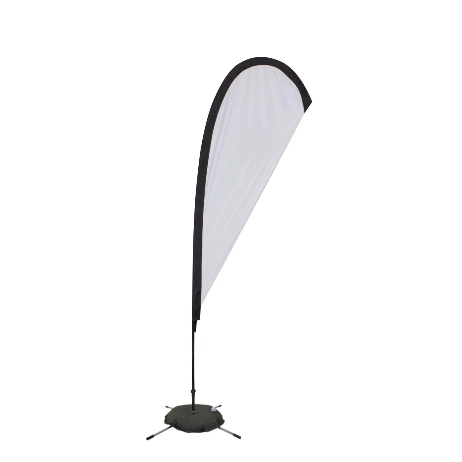 8' Elite Teardrop Nylon Sail Sign Flag, 1-Sided, Scissor view 2