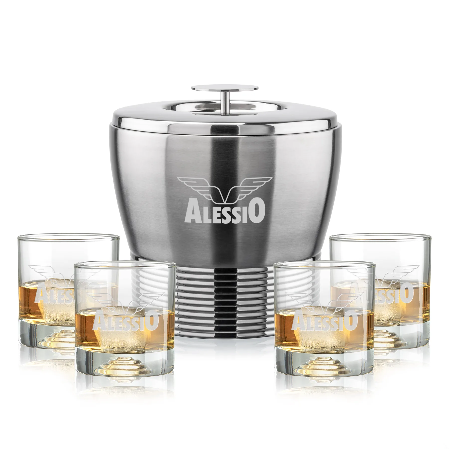 Genoa Bucket Set, Laser Engraving, Set of 5