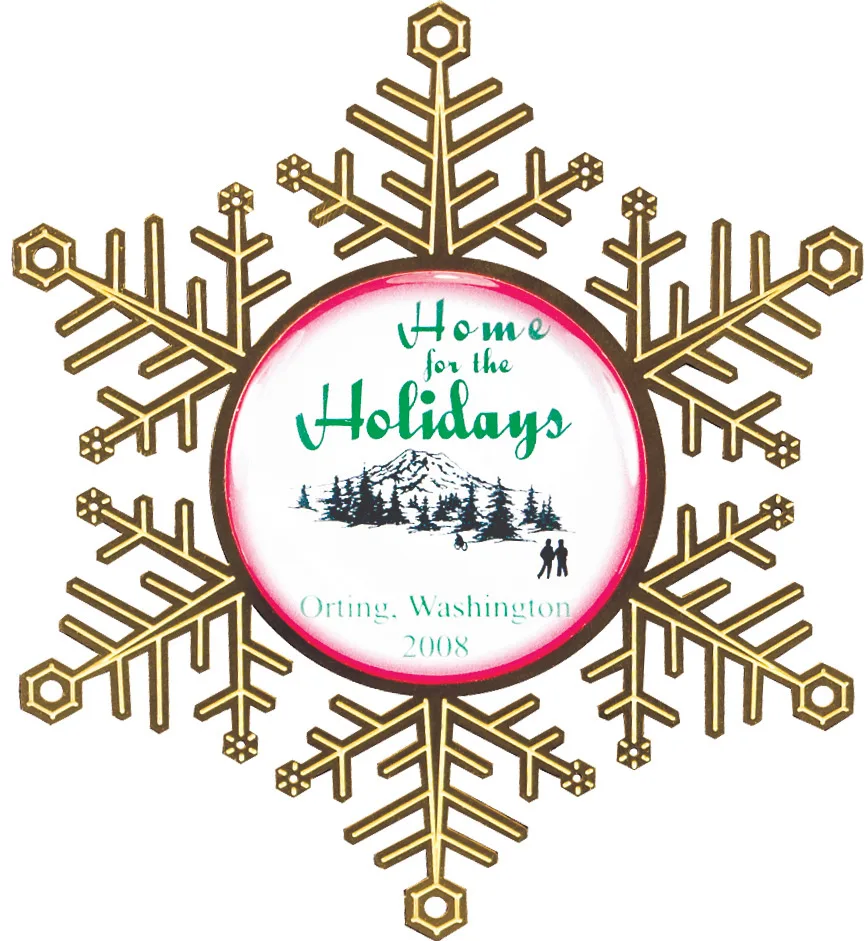 Express Snowflake Holiday Ornament (Domestically Produced)