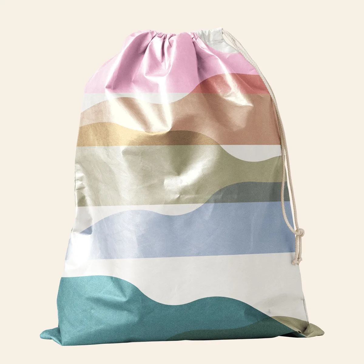 Bubbles Drawstring Tote - Duratek view 2
