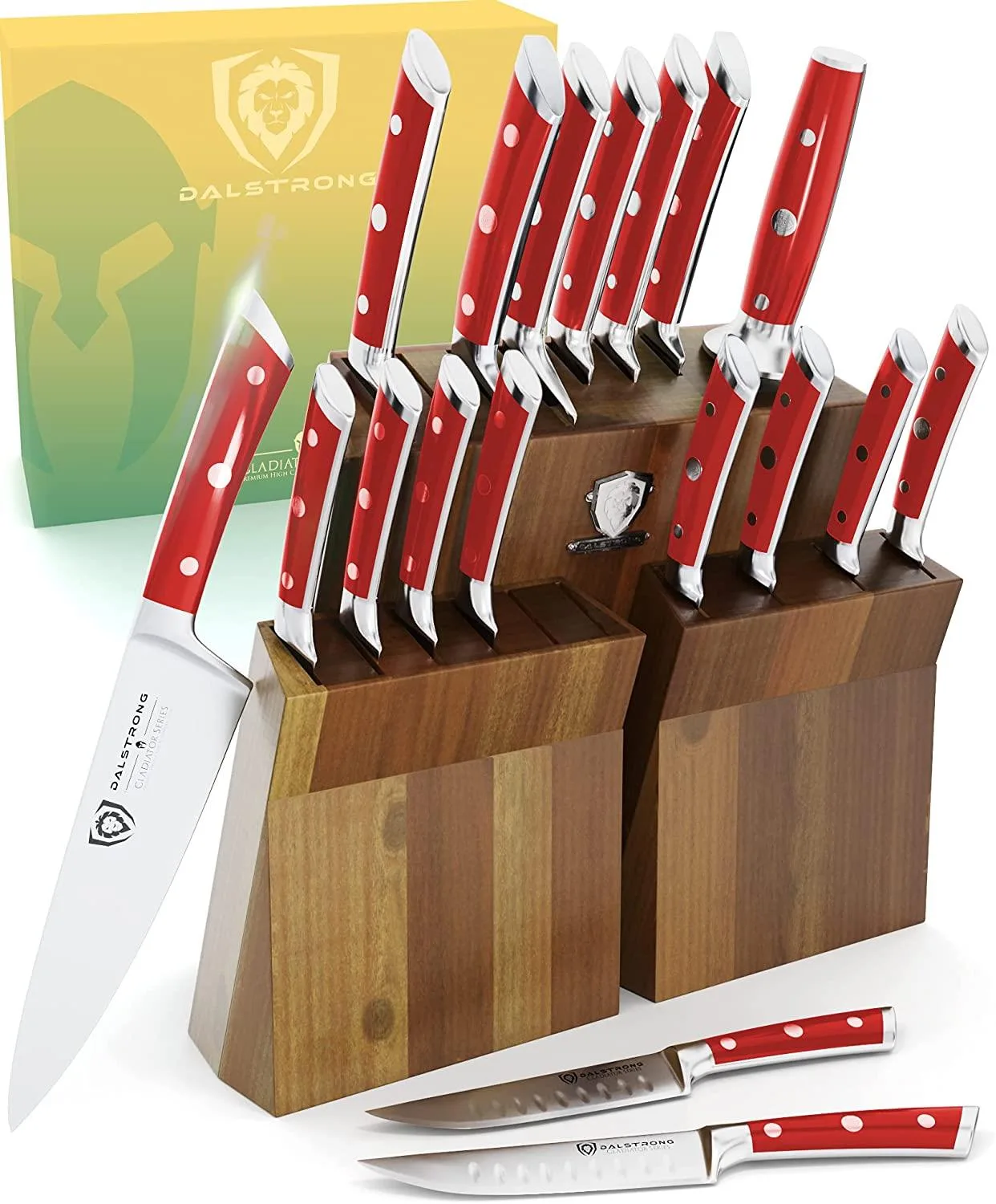 Dalstrong 18-Piece Complete Knife Set With Storage Block - German Steel - Gladiator Series