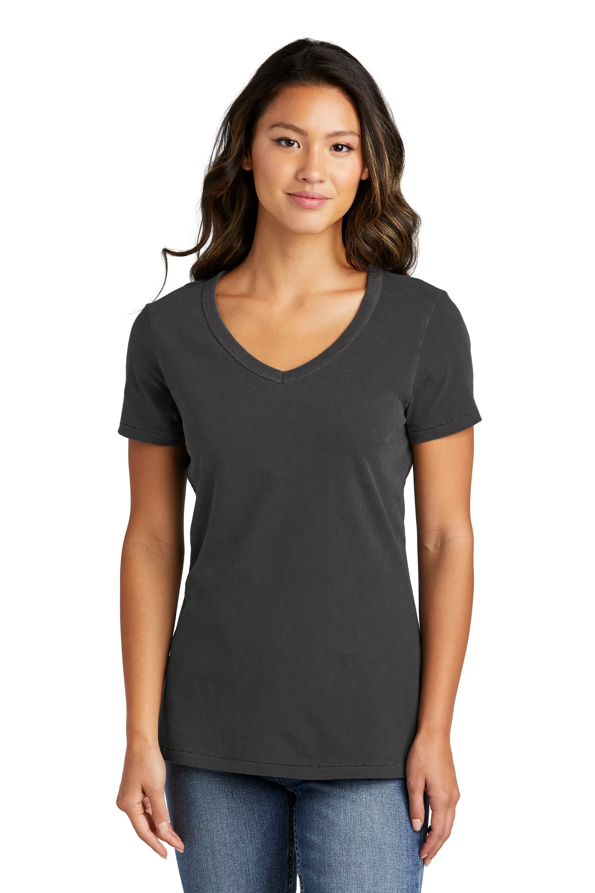 Port & Co™ Women's Beach Wash® Garment-Dyed V-Neck Tee