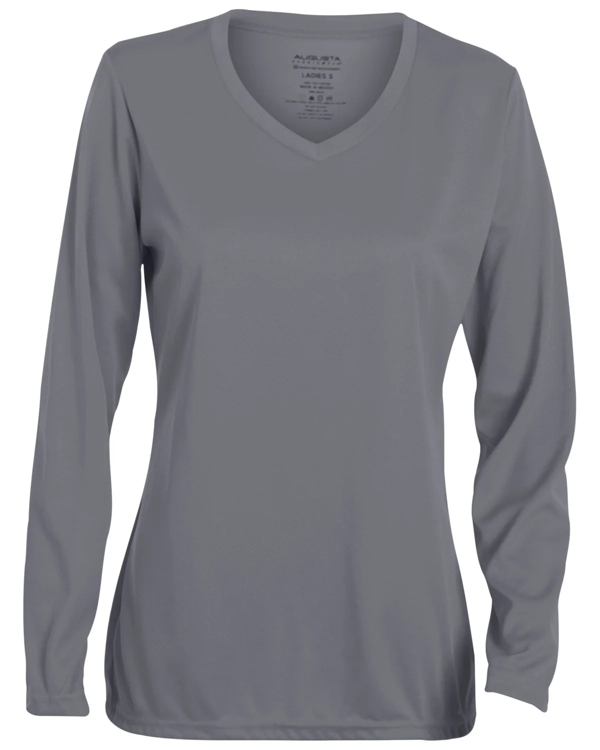 Augusta Ladies' Wicking Long-Sleeve T-Shirt view 2