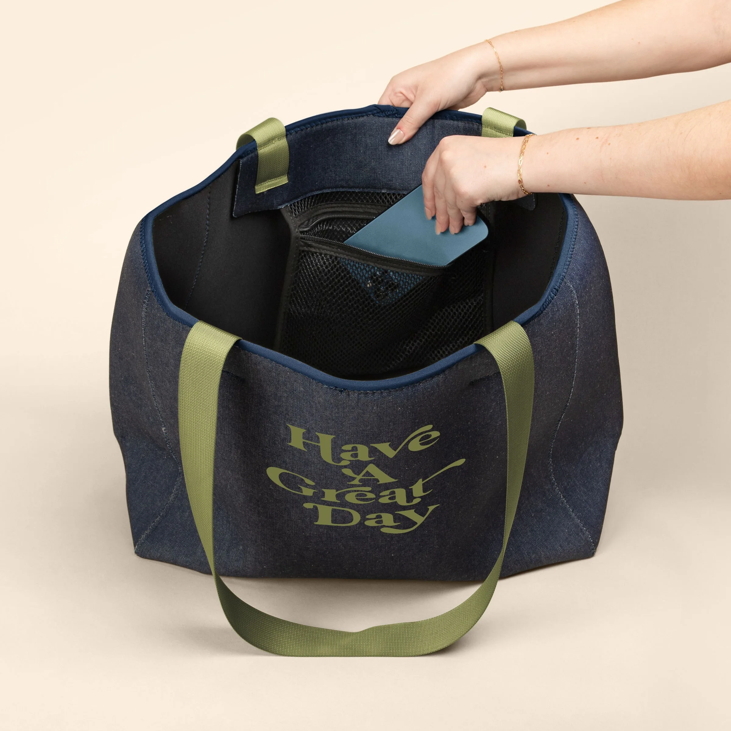 Denim Blue/Various Logo Lifestyle Inside View