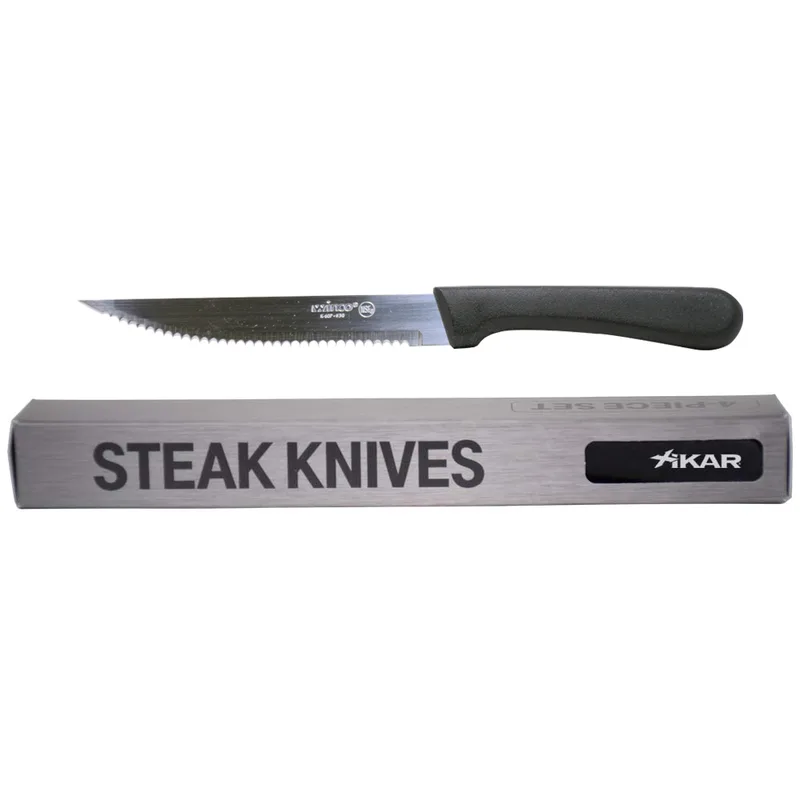 Black Handle Knife Set view 2