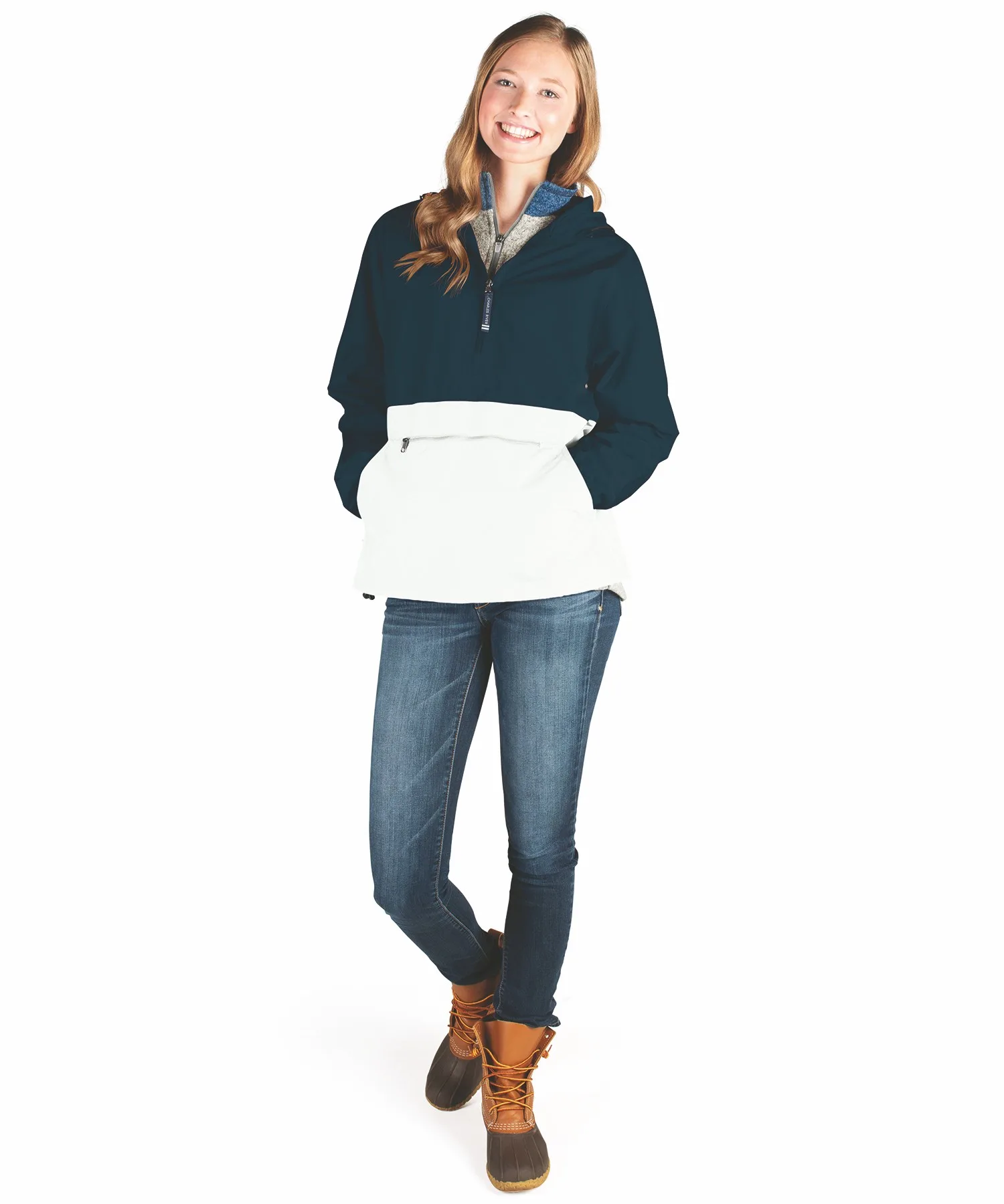 Navy Blue/White Blank Front