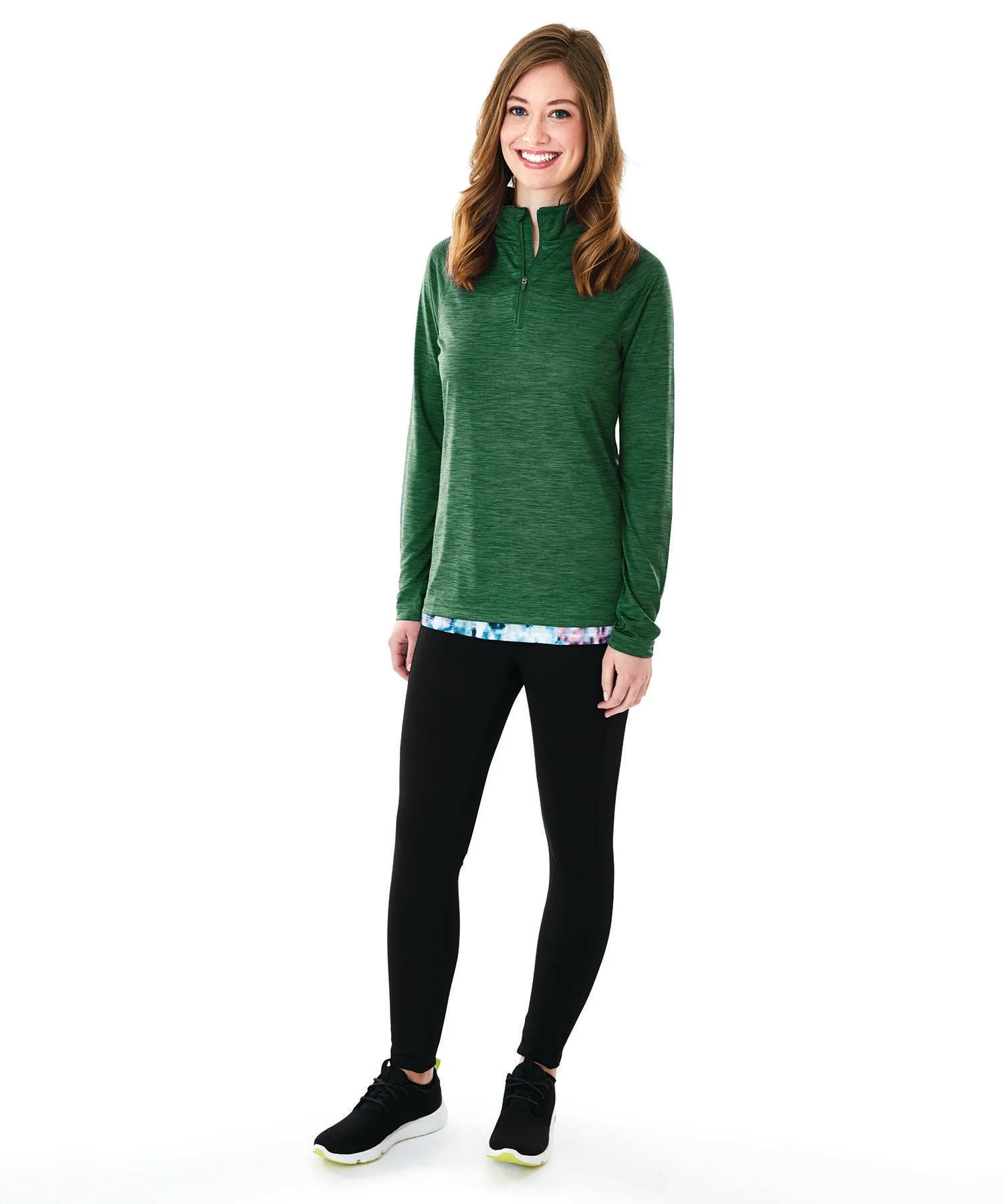 Women's Space Dye Performance Pullover Shirt view 6