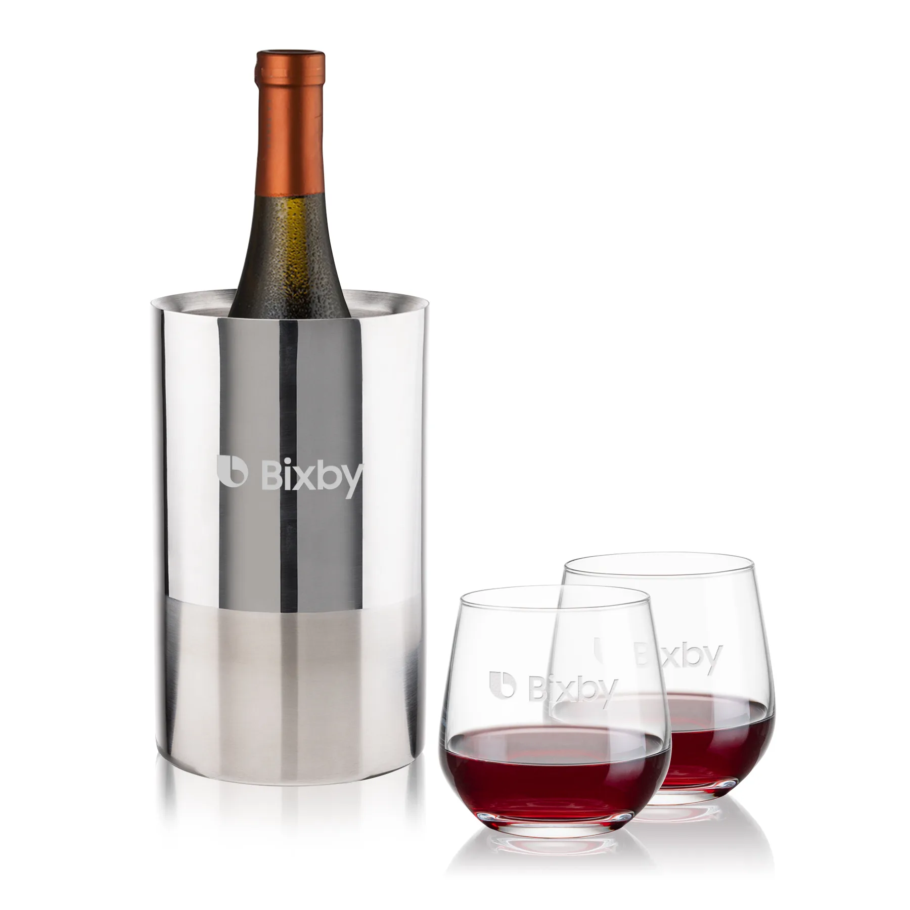 Wine Cooler Stemless Set, Garland Set, Set of 3