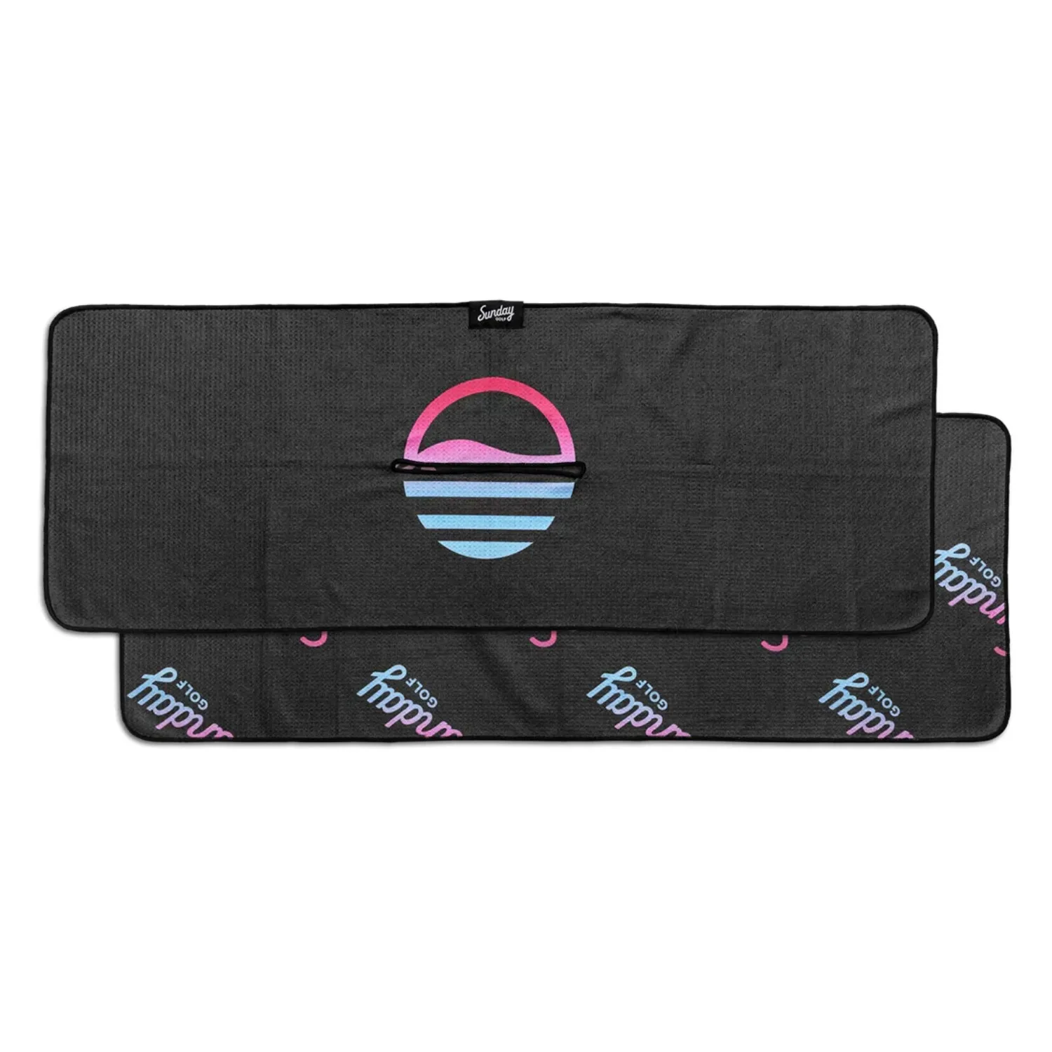 Sunday Golf® Classic Golf Towel with Club Attachment Hole view 2