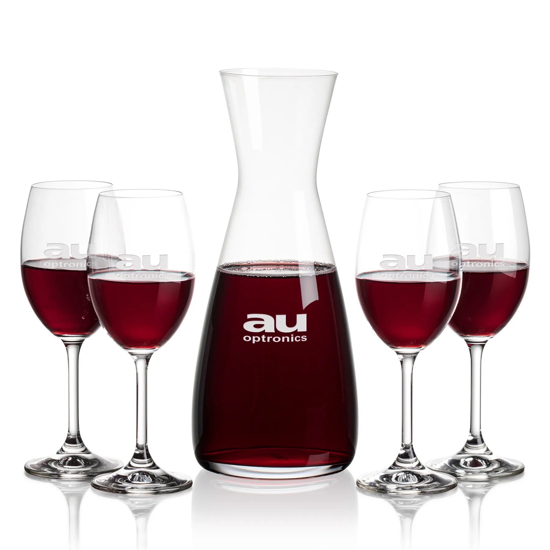 Carafe Stemmed Set, Naples Set, Carafe & 4 Wine
