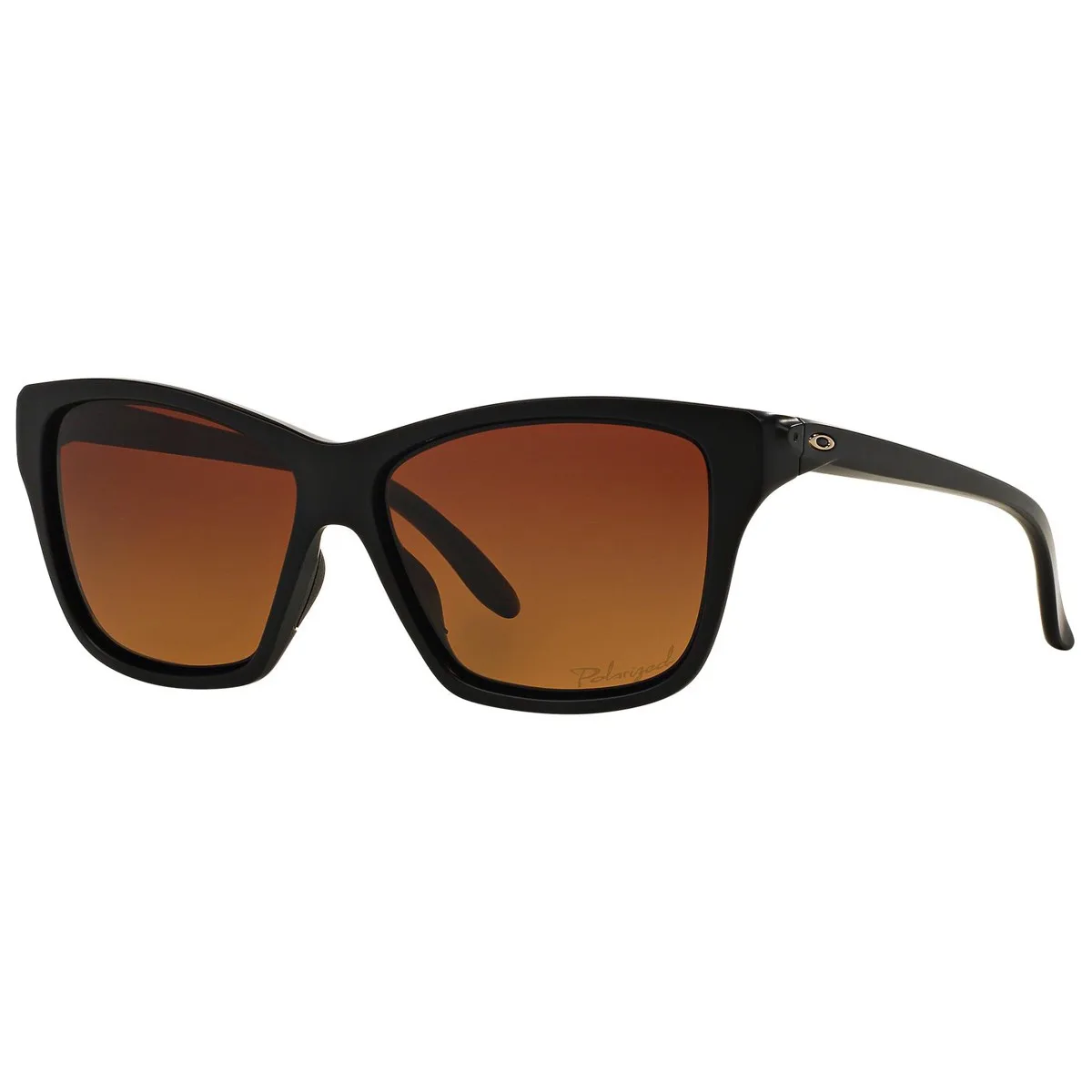 Oakley® Hold On Sunglasses - Matte Black w/ Brown Gradient Polarized Lens
