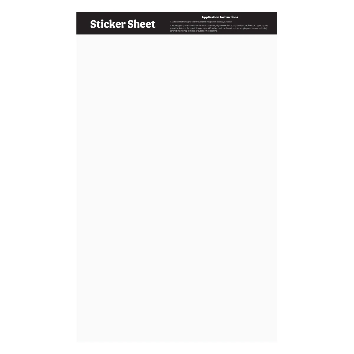 Ultra Removable Sticker Sheet 11.5" X 7" Custom Shapes view 3