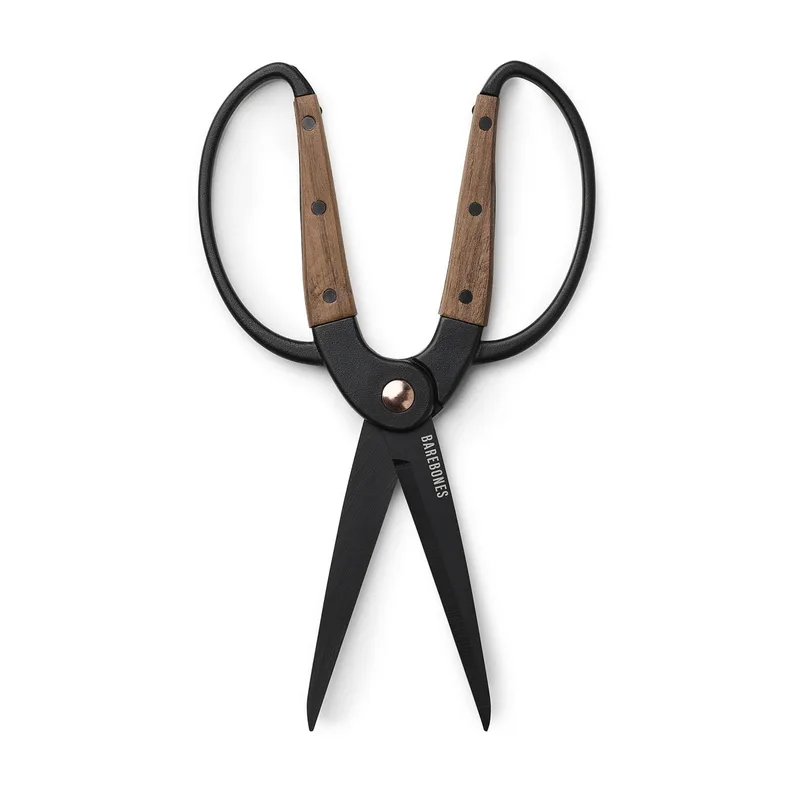 Barebones Large Garden Scissors - Walnut