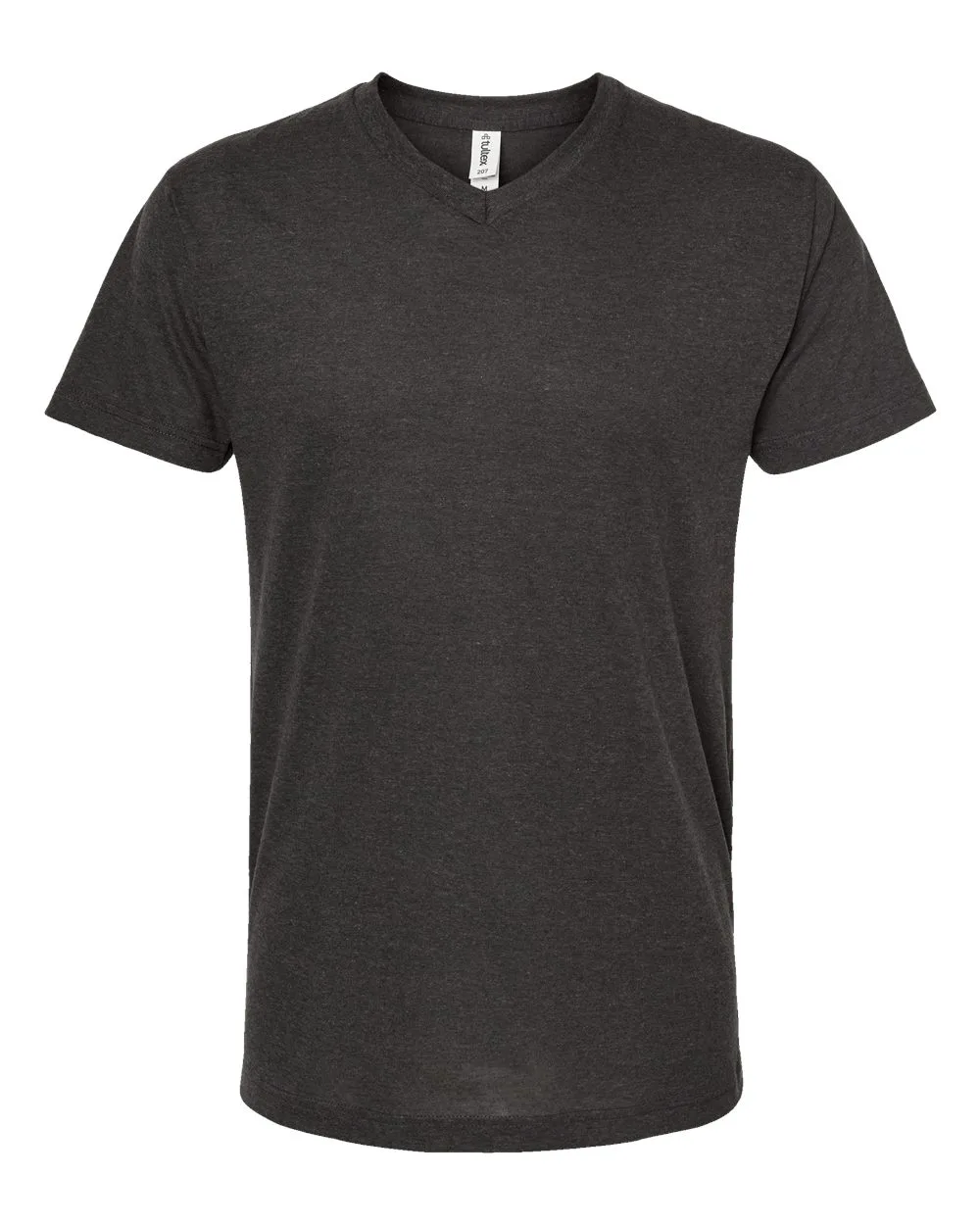 Tultex® Men's Poly-Rich V-Neck Short Sleeve T-Shirt view 4