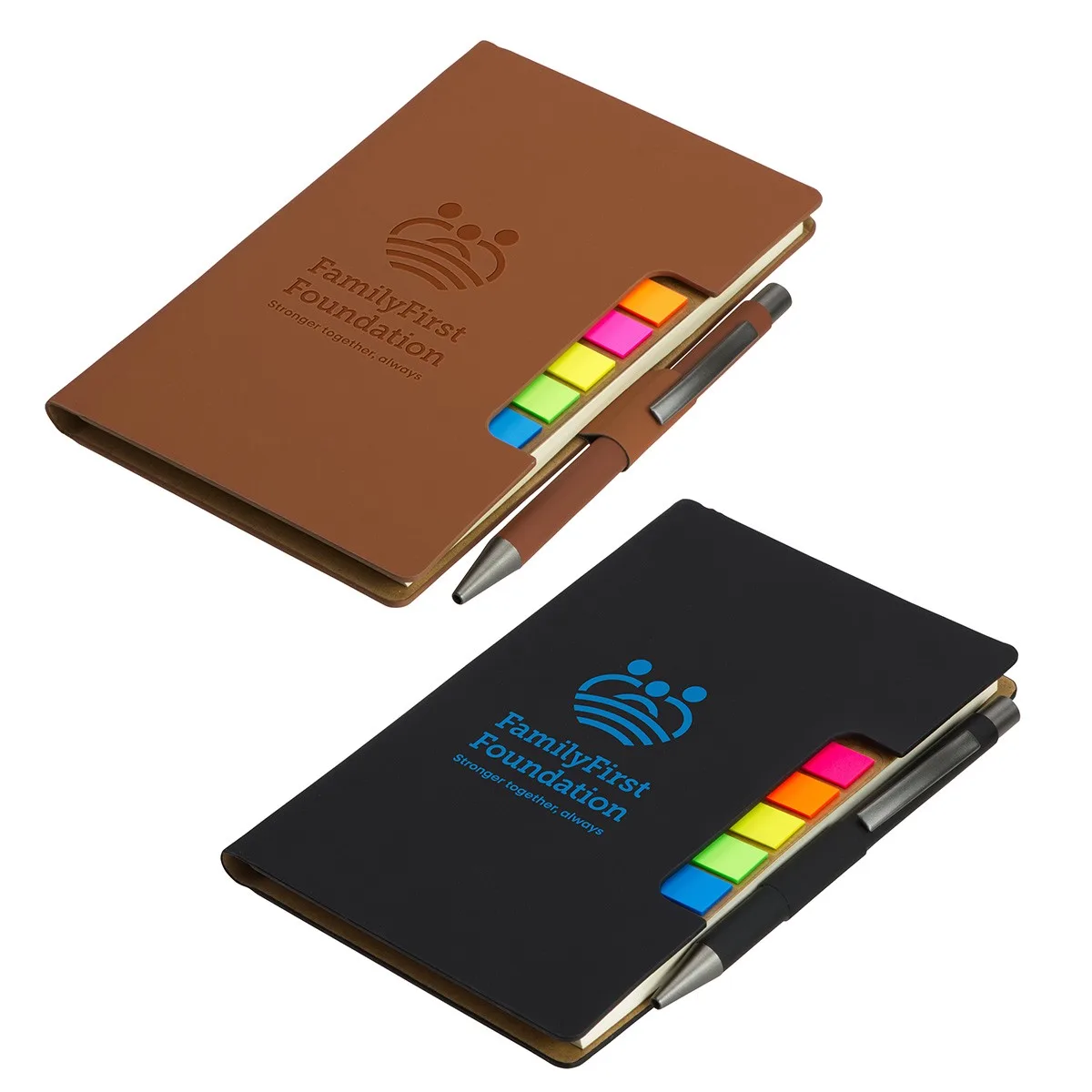 Alliance Hardcover Journal With Sticky Flags & Pen view 4